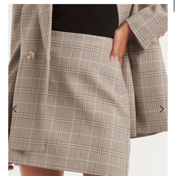 NEW Ever New Women Scarlett Check Mini Skirt Size 6 - Picture 4 of 5